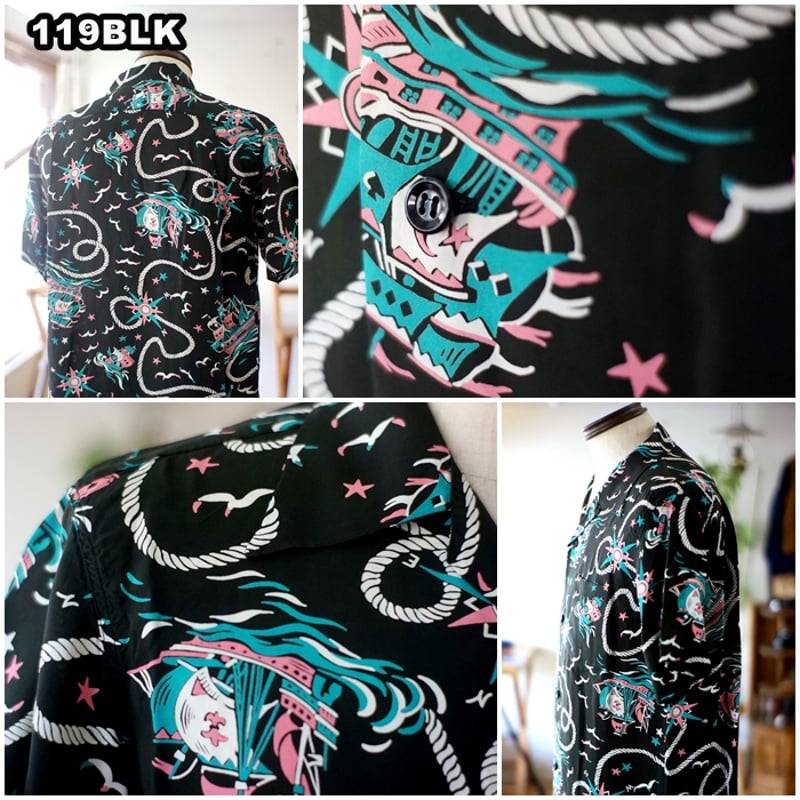 サンサーフ SUNSURF アロハシャツ SS39429 RAYON HAWAIIAN SHI