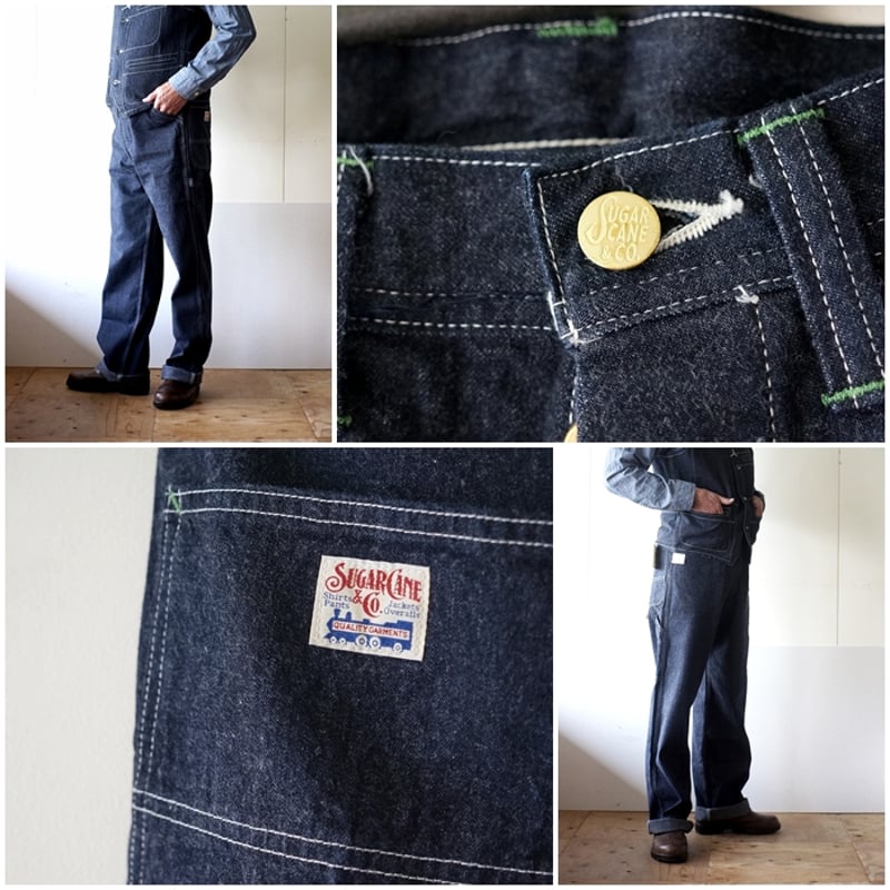 sugarcane シュガーケーン デニムワークパンツ ペインターパンツ 42495