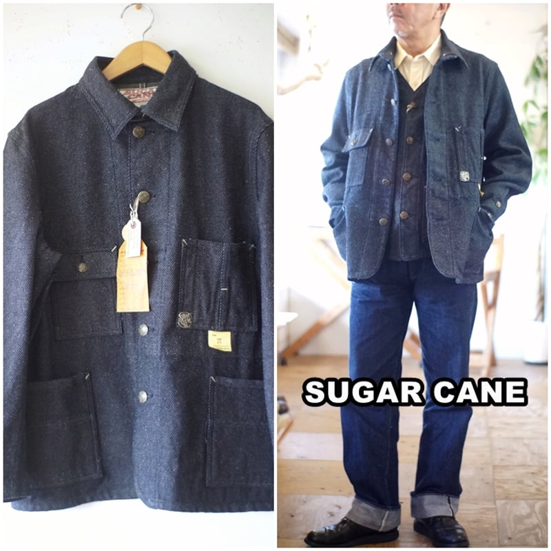 sugarcane シュガーケーン ネップデニム ワークコート ワーク