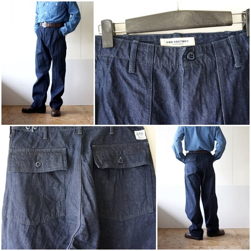FOB FACTORY エフオービーファクトリー デニムベイカーパンツ F0541