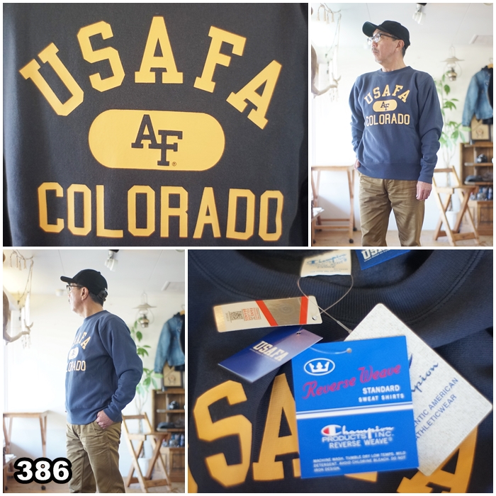 チャンピオン champion クルーネック スウェット USAFA 裏起毛 チャンピオン champion クルーネック スウェット USAFA 裏起毛