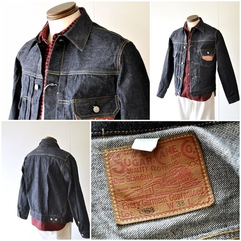 美品　着用2回のみ　定価46200円　シュガーケーン　セカンドジャケット　38 SUGAR CANE シュガーケーン 14.25oz デニム ジャケット セカンド