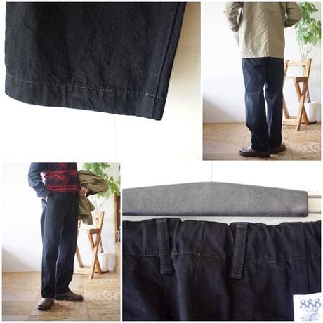 FOB FACTORY（FOBファクトリー） F0508 デニム トラックパンツ / ジーンズ ジーパン / イージーパンツ / 日本製 / DENIM TRACK PANTS