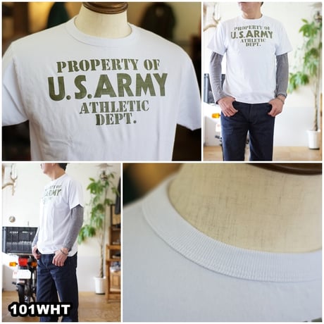 バズリクソンズ 　BUZZ RICKSON'S 　東洋エンタープライズ　BR79348 Ｔシャツ 半袖 　U.S.ARMY 　ATHLETIC DEPT　メンズ　カットソー