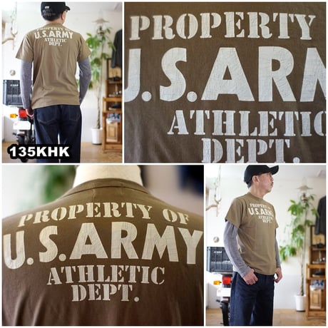 バズリクソンズ 　BUZZ RICKSON'S 　東洋エンタープライズ　BR79348 Ｔシャツ 半袖 　U.S.ARMY 　ATHLETIC DEPT　メンズ　カットソー