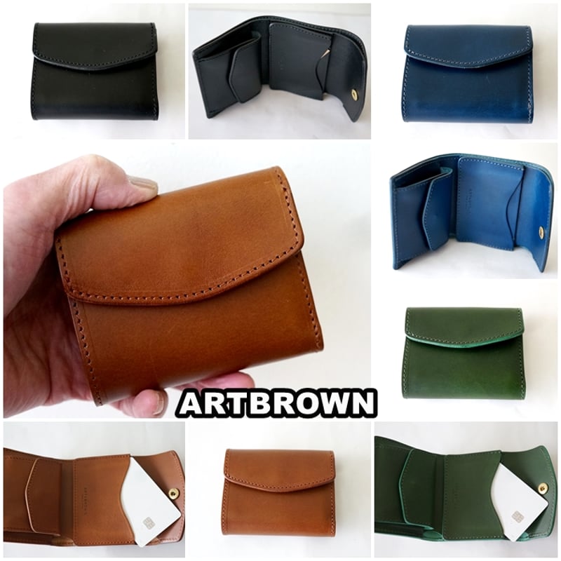 ARTBROWN アートブラウン ショートウォレット 三つ折り財布