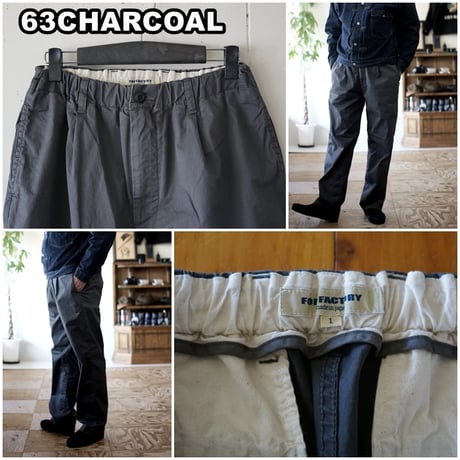 FOBFACTORY エフオービーファクトリー [0549] ストレッチツイル イージーパンツ ストレッチ（伸縮）ウエストゴム式