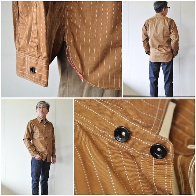 SUGARCANE シュガーケーン ウォバッシュワークシャツ 28516 メンズ