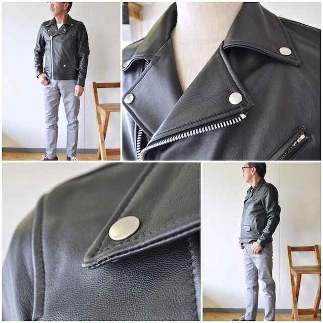 レトログレード(RETRO GRADE) ダブルライダース ラムレザー メンズ