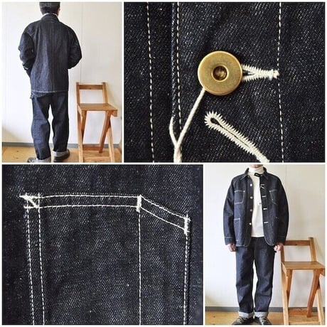 FOB FACTORY（FOBファクトリー）エフオービーファクトリー　 F2410 カバーオール　ヘンプデニム