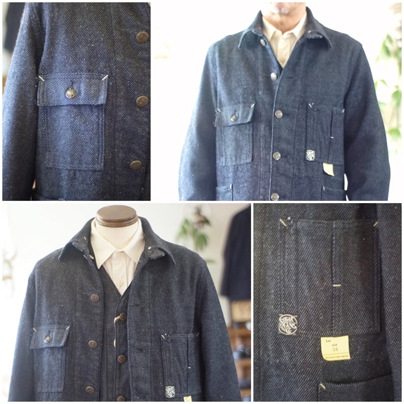 sugarcane シュガーケーン ネップデニム ワークコート ワーク