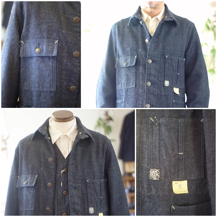 SUGAR CANE シュガーケーン 11oz.ネップデニム シャツジャケット sugarcane シュガーケーン ネップデニム ワークコート ワーク