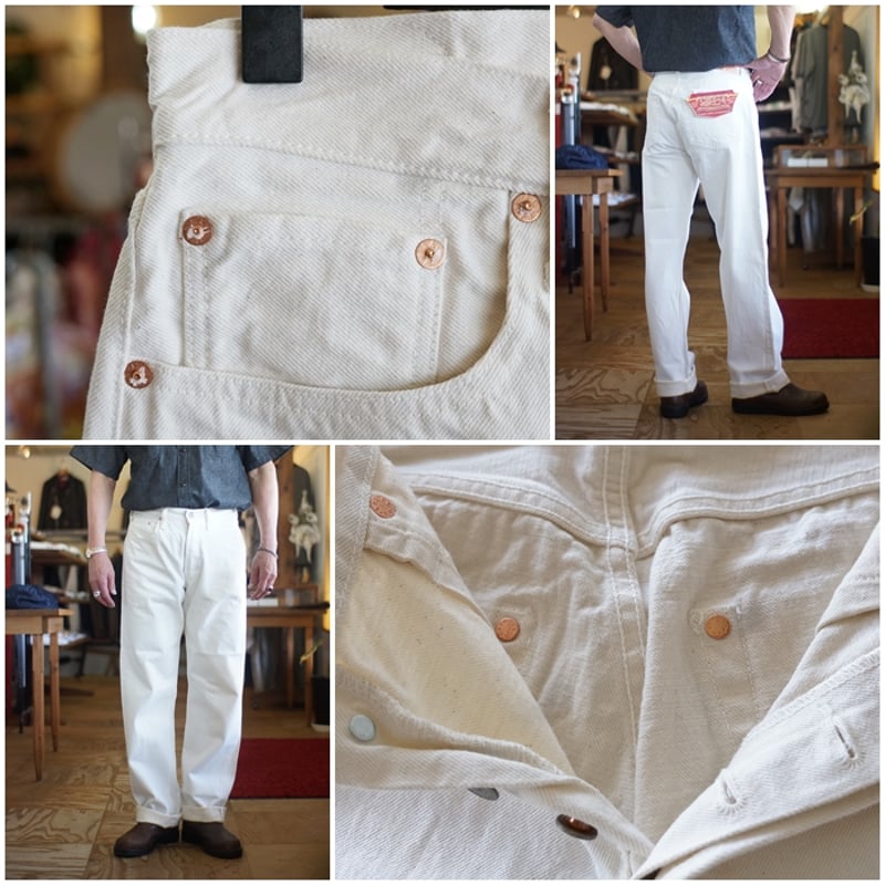 sugarcane シュガーケーン ホワイトジーンズ 13オンスデニムsc42560