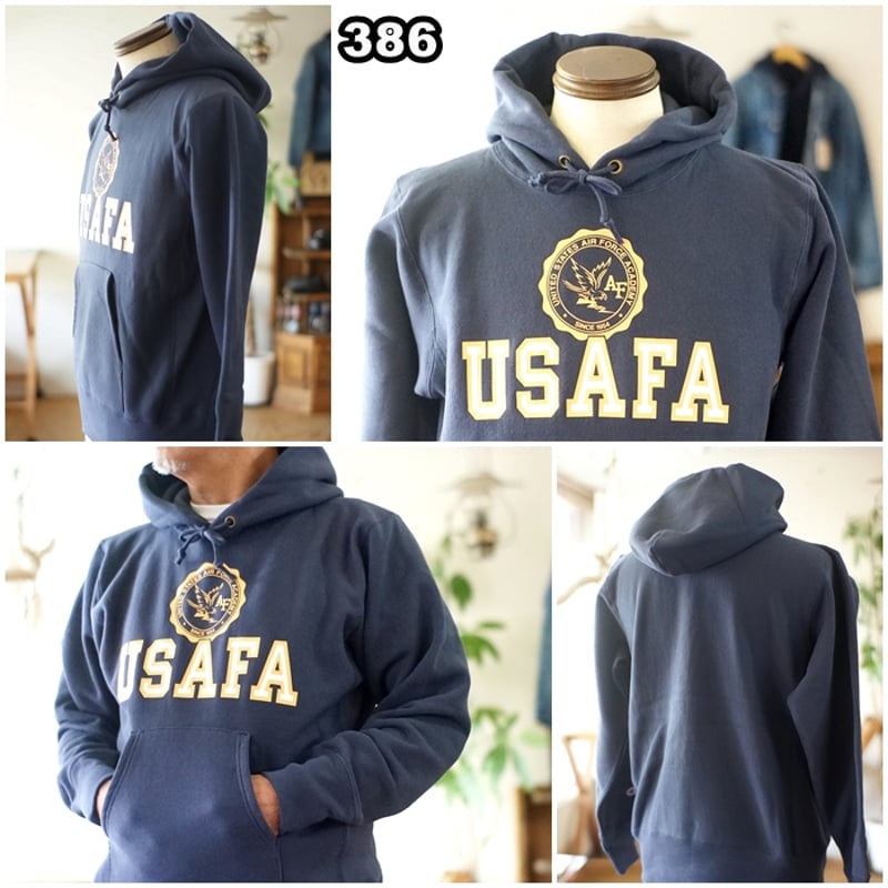 チャンピオン champion スウェット プルオーバーパーカー USAFA 裏起毛