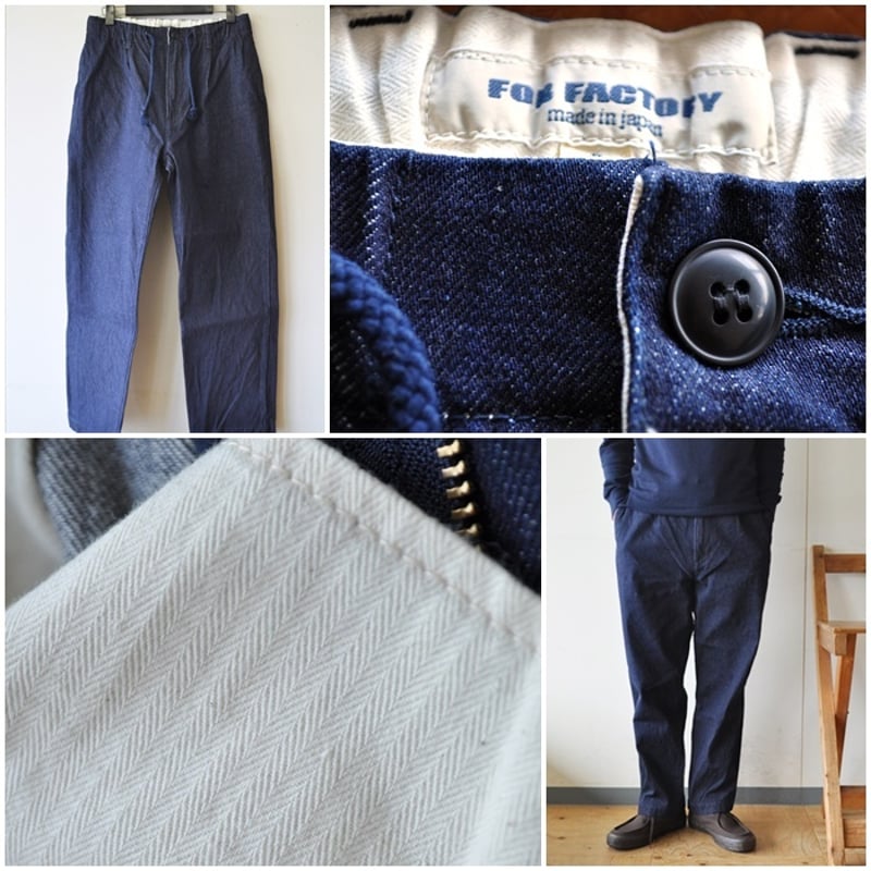 【F.O.B factory 】 デニムパンツ FOB FACTORY（FOBファクトリー） F0508 デニム トラックパンツ