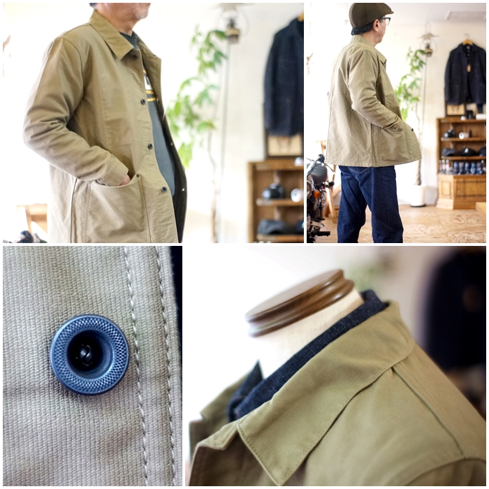 FOBFACTORY エフオービーファクトリー デッキカバーオール ミリタリー