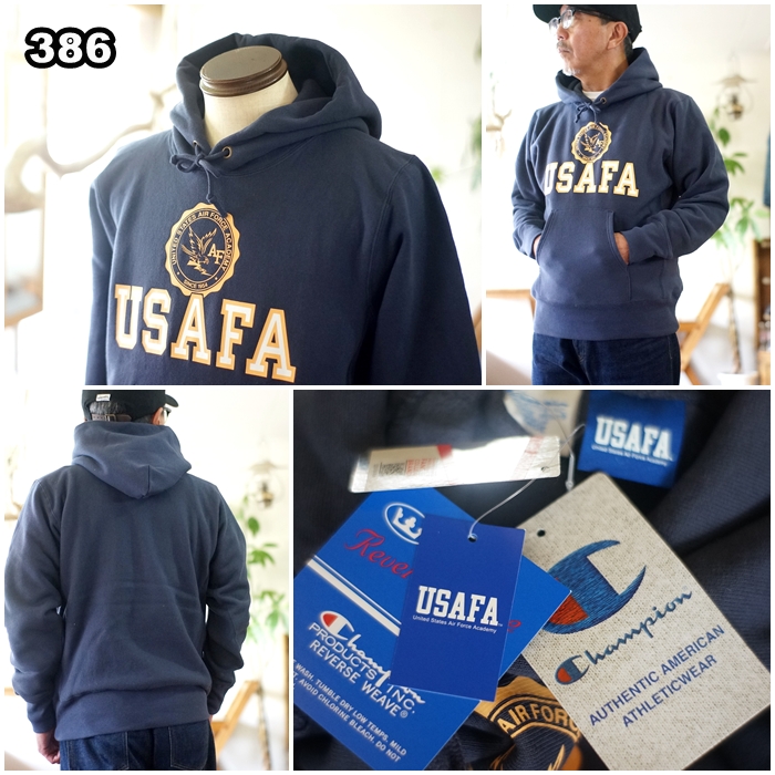 チャンピオン champion スウェット プルオーバーパーカー USAFA 裏起毛