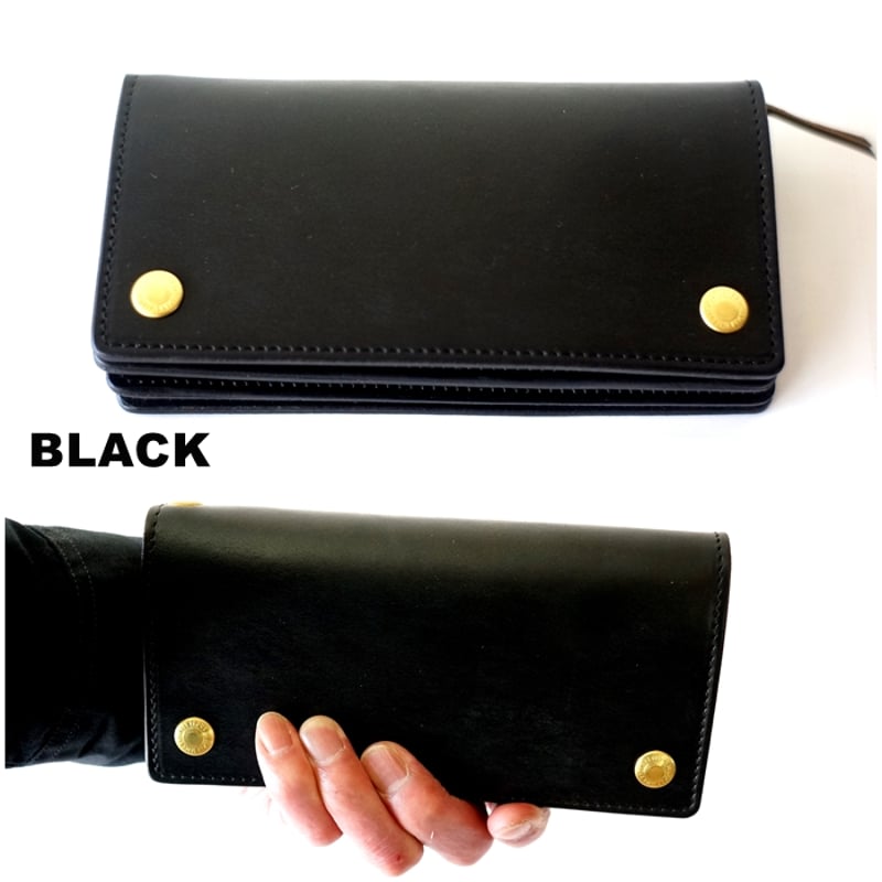 yellow man' ART BROWN レザーロングウォレット ARTBROWN アートブラウン 長財布 ウォレットトラッカーズ クロム