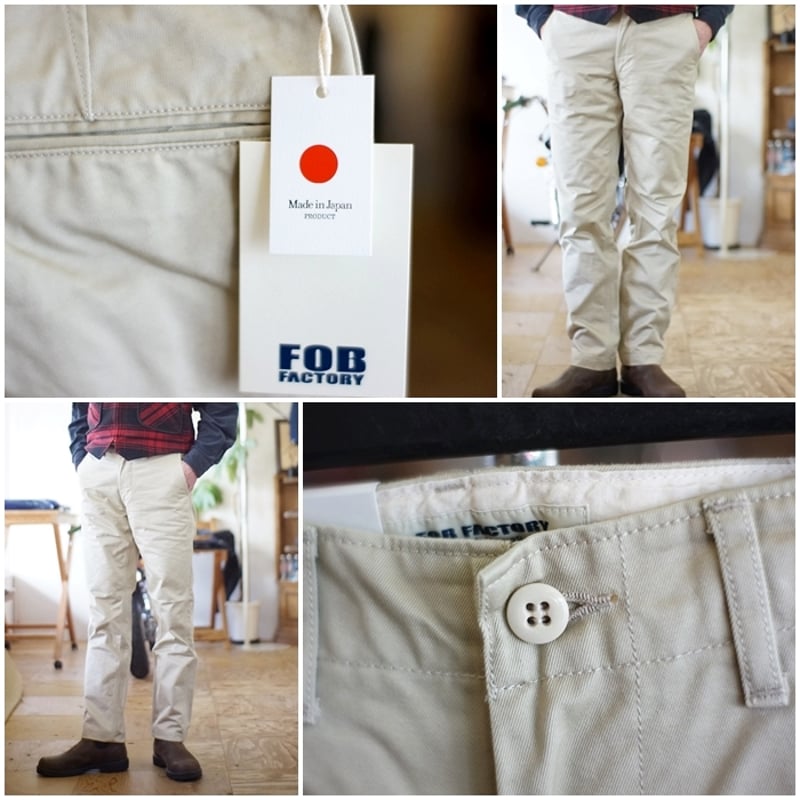【関税込み】BOSS ホワイト ドローストリング トラウザーズ FOB FACTORY エフオービーファクトリー ウエポンチノ ナロー