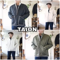 TAION タイオン　ミリタリー　リバーシブル　ハイネック ダウンジャケット　　TAION-R102BML-1　メンズダウン