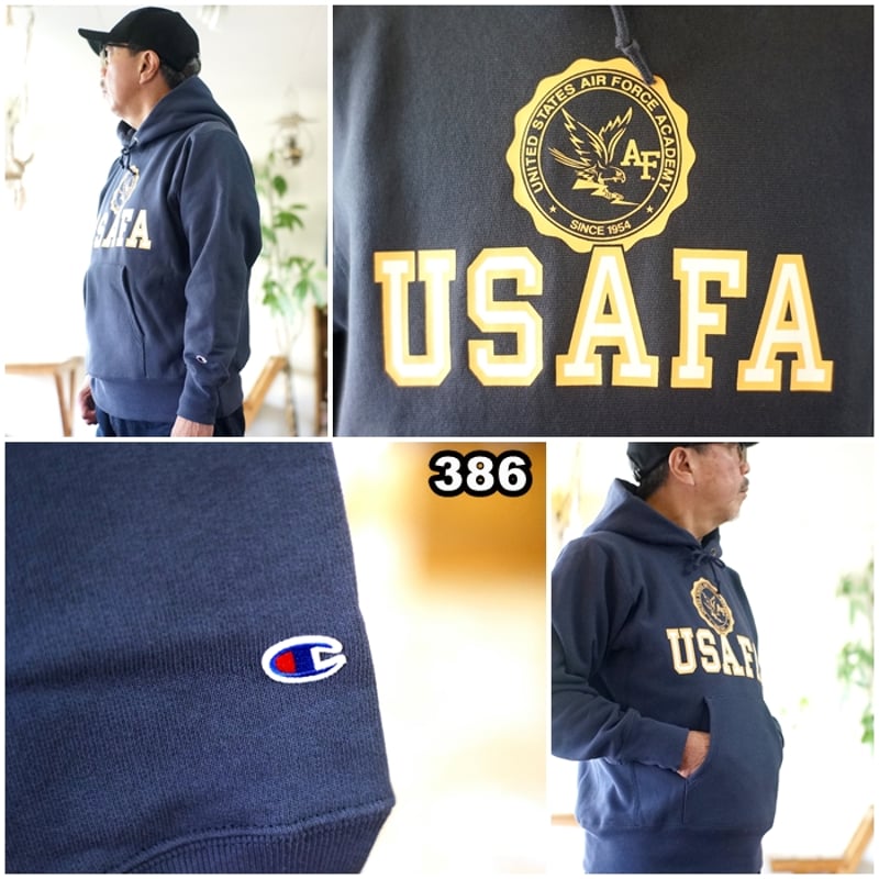 チャンピオン champion スウェット プルオーバーパーカー USAFA