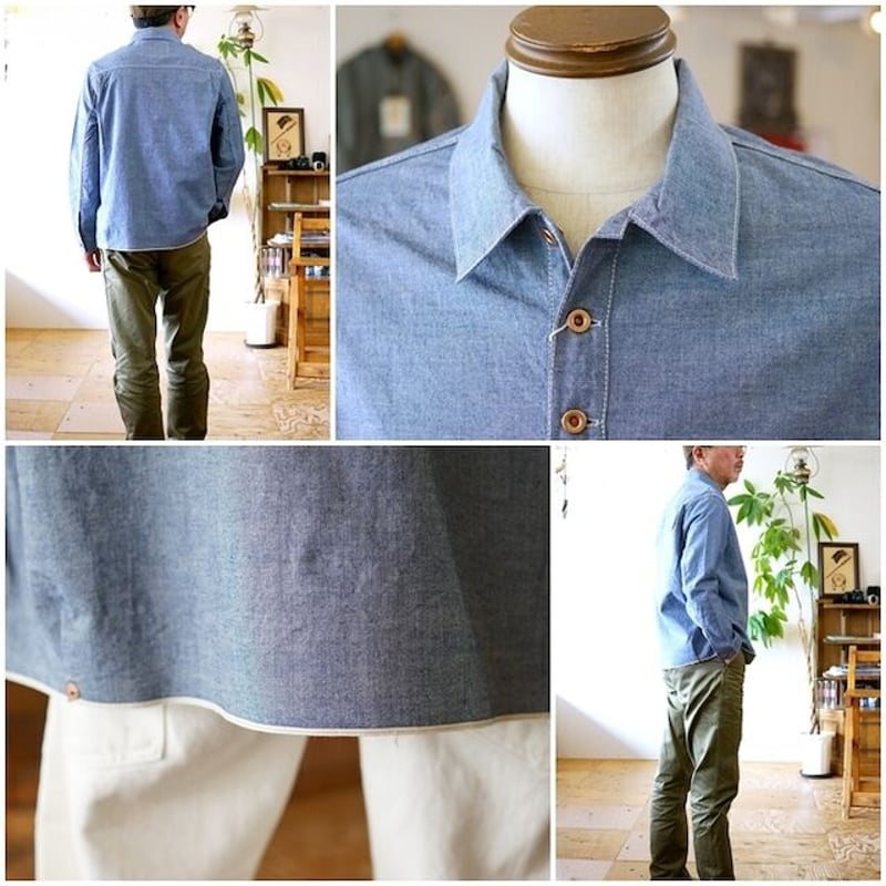 FOB FOBFACTORY エフオービーファクトリー シャンブレー プル