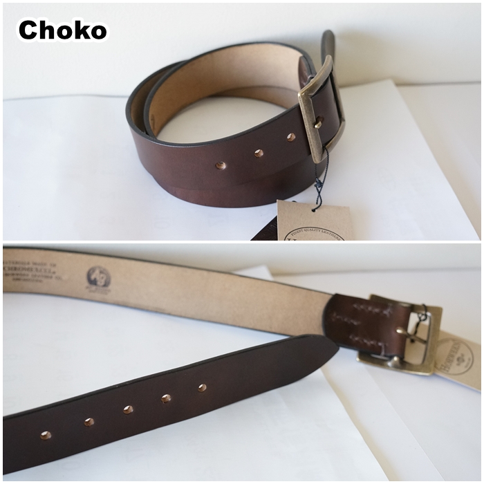 美品！crewre レザーベルト ブラウン ARTBROWN(アートブラウン)メンズ レザーベルト 40144 本革