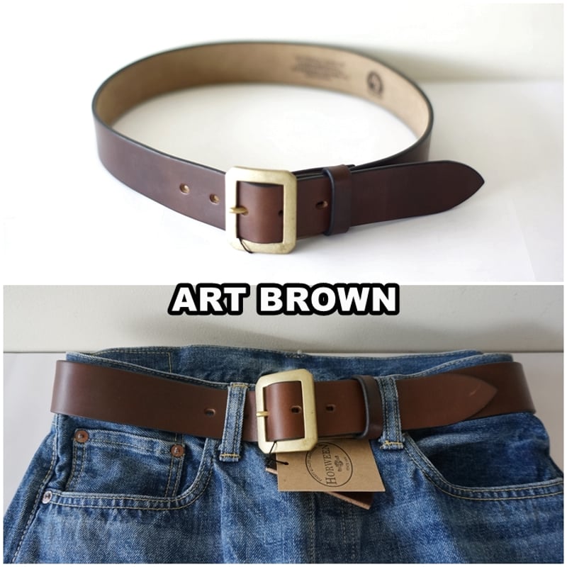 ARTBROWN(アートブラウン)メンズ レザーベルト VGB40142AB 本革 40mm