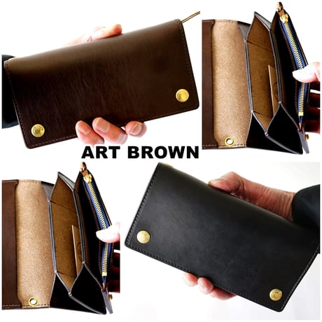 ARTBROWN 　アートブラウン　長財布　ウォレットトラッカーズ　クロムエクセル　メンズ　財布　ロングウォレット　VGW00105AB