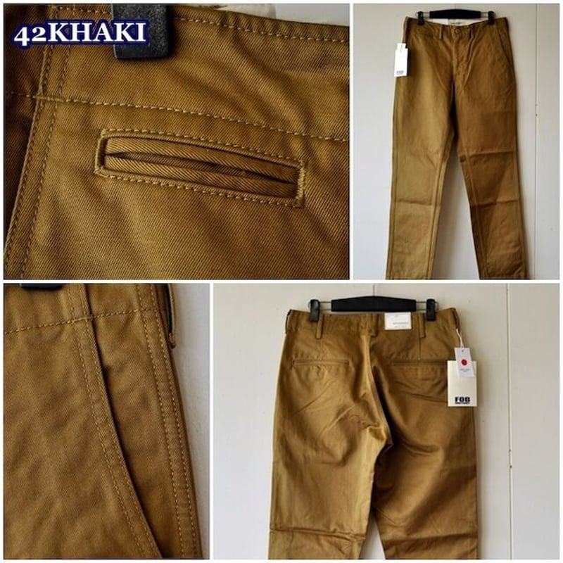 FOB FACTORY エフオービーファクトリー ウエポンチノ ナロートラウザー FOB FACTORY エフオービーファクトリー ウエポンチノ ナロートラウザー