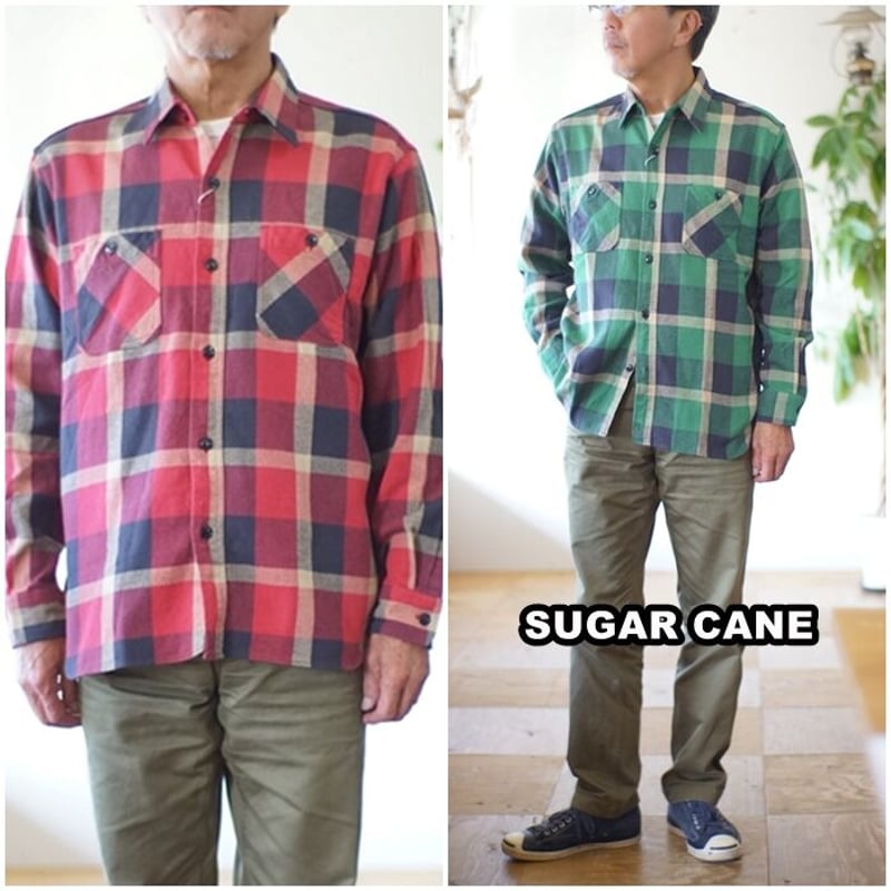 SUGARCANE シュガーケーン チェックネルシャツ ワークシャツ 東洋