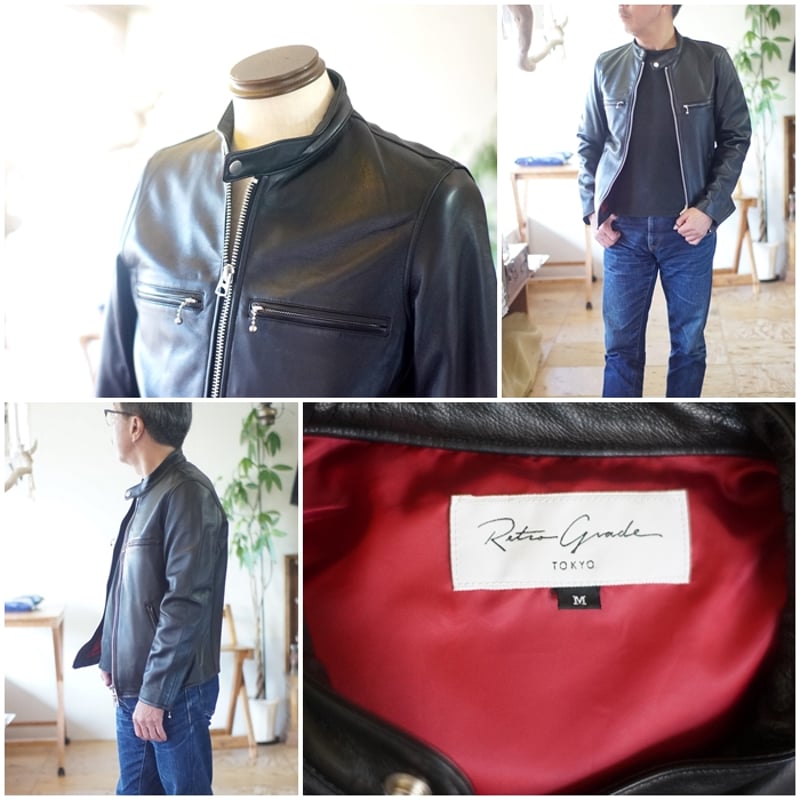 レトログレード(RETRO GRADE) シングルライダース ラムレザー 3150002