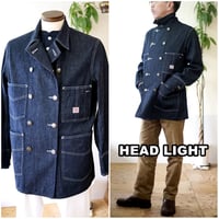 HEADLIGHT 　ヘッドライト　ダブルブレスト　デニム　カバーオール　デニムジャケット　HD15844