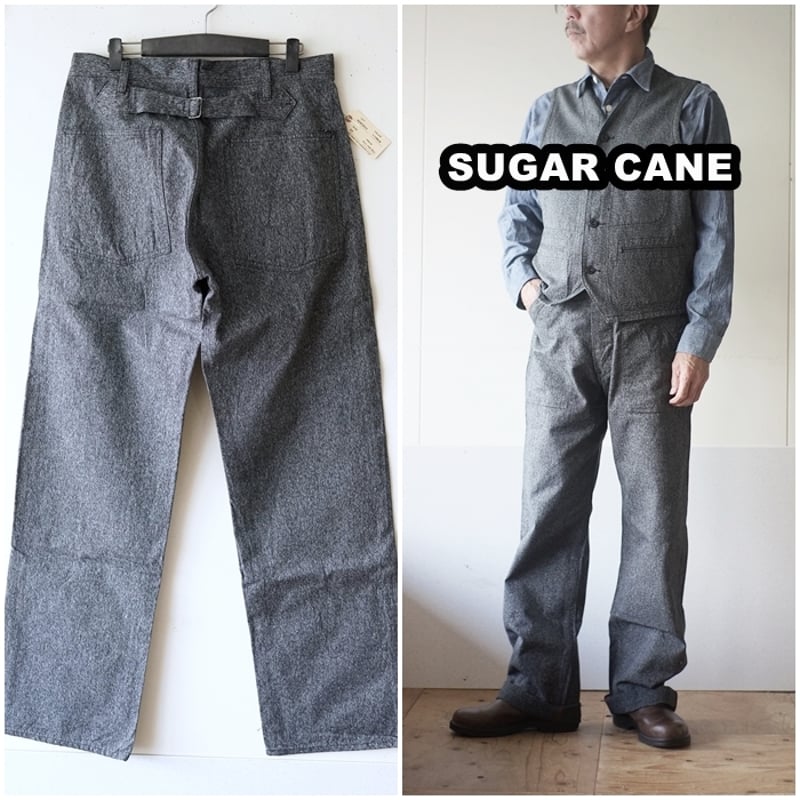 SUGARCANE シュガーケーン ブラックコバート エンジニアパンツsc41825