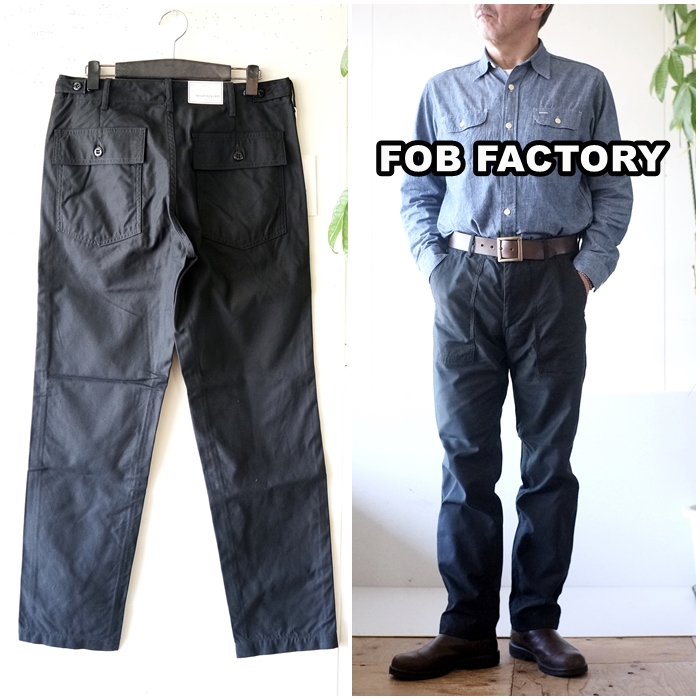 FOBファクトリー） F0431 ベイカーパンツ ブラックベイカーパンツ