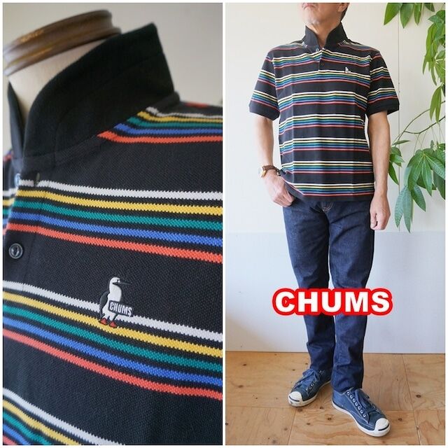 CHUMS チャムス ショールポロシャツ 半袖ポロ ch02-1193 Booby Shawl...