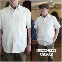 sugarcane 　シュガーケーン　半袖ホワイトシャンブレーシャツ 　37942 アメカジ　メンズファッション　東洋エンタープライズ　TOYO