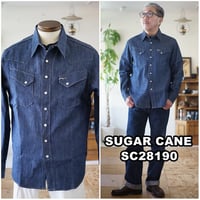 SUGARCANE　シュガーケーン　デニムウエスタンシャツ　SC28190 　　ブルーデニム　BLUE DENIM WESTERN SHIRT 　デニムシャツ