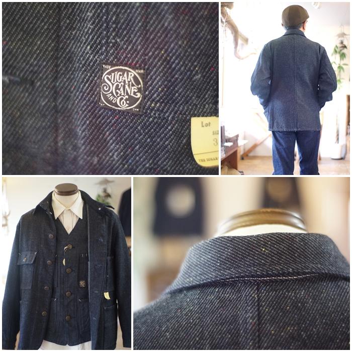 sugarcane シュガーケーン ネップデニム ワークコート ワーク