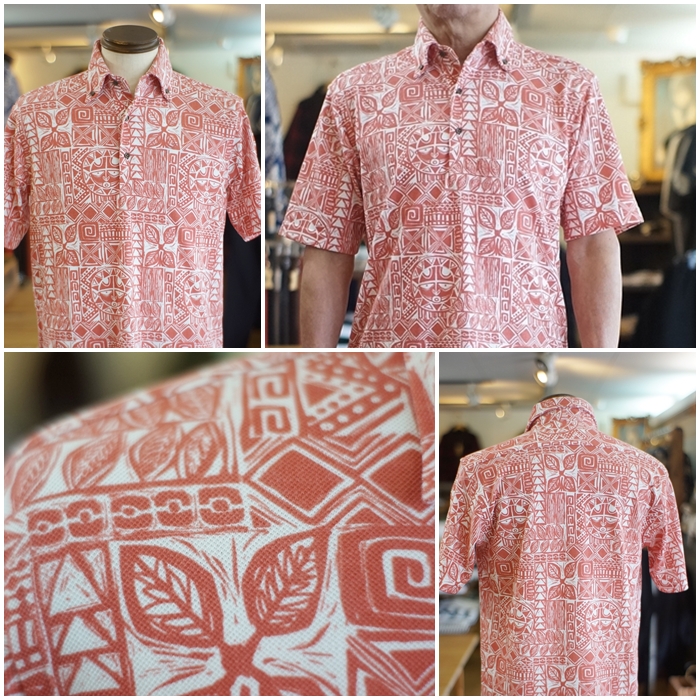 SUN SURF サンサーフ かのこ 鹿の子 プルオーバーボタンダウンシャツ