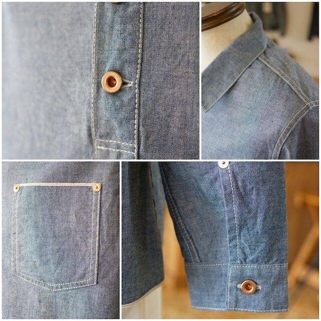 FOB FOBFACTORY エフオービーファクトリー シャンブレー プル