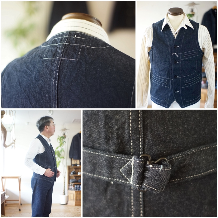 SUGARCANE シュガーケーン デニムワークベスト ベスト SC15702