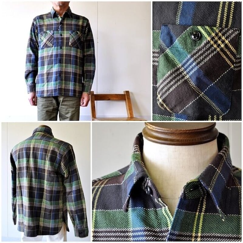 sugarcane シュガーケーン ツイルチェックワークシャツ sugarcane シュガーケーン ツイルチェックワークシャツ