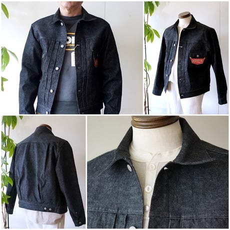 SUGARCANE 　シュガーケーン　ブラックデニム　セカンドGジャン SC15650　SC15650 / 14.25oz. BLACK DENIM JACKET 1953 MODEL