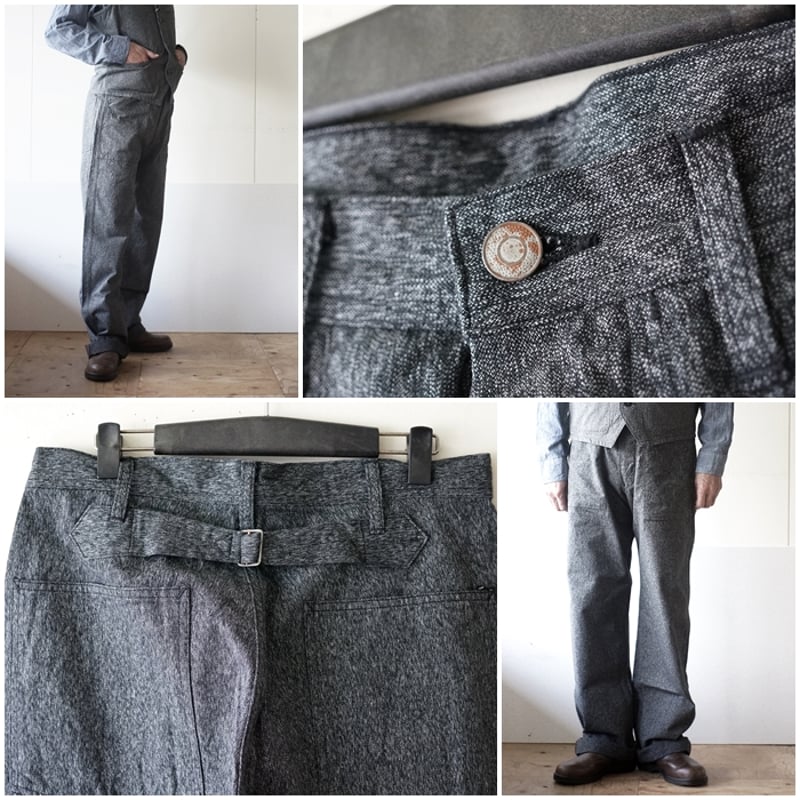 SUGARCANE シュガーケーン ブラックコバート エンジニアパンツsc41825