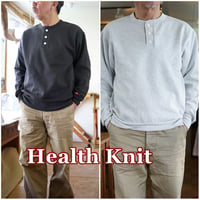 Healthknit 　ヘルスニット　 classic henry neck long sleeve sweat 54005 クラシック 　ヘンリーネック　 スウェット　 裏起毛
