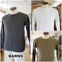 BARNS バーンズ　スパンフライス　ロンT　8420 ヘビーフライス　長袖ロンT　カットソー