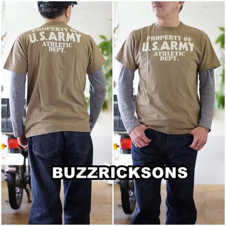 バズリクソンズ 　BUZZ RICKSON'S 　東洋エンタープライズ　BR79348 Ｔシャツ 半袖 　U.S.ARMY 　ATHLETIC DEPT　メンズ　カットソー