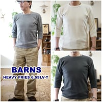 BARNS（バーンズ）スパンフライス 6.5分袖 Tシャツ br8315　ストレッチ　カットソー　伸縮性