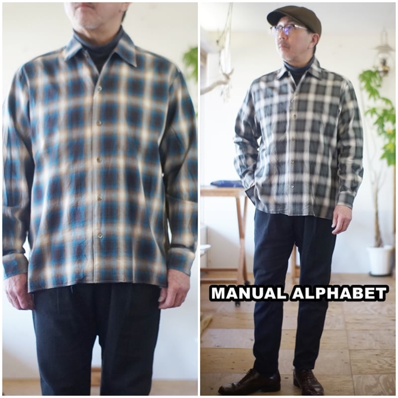 マニュアルアルファベット MANUAL ALPHABET ツイル オンブレ オープン